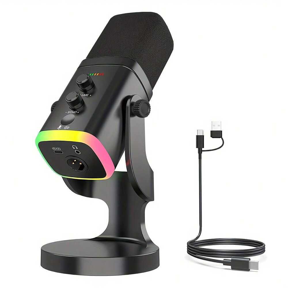 Pc Gaming Youtube - Mikrofon dynamiczny XLR/USB do streamingu i