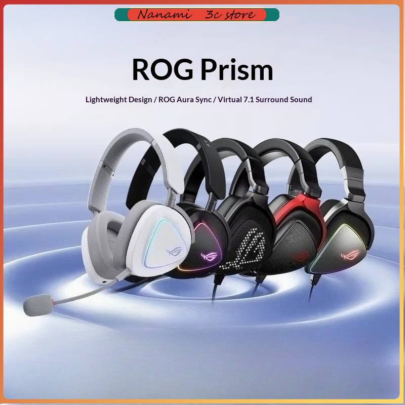 Gaming Headset - Lekkie słuchawki gamingowe nauszne ROG Prism,