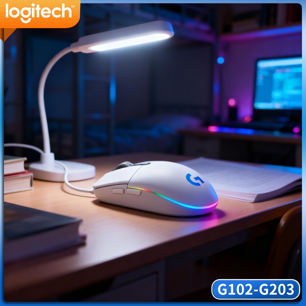 Logitech Mouse G203 - Przewodowa mysz gamingowa Logitech G102, żywotność