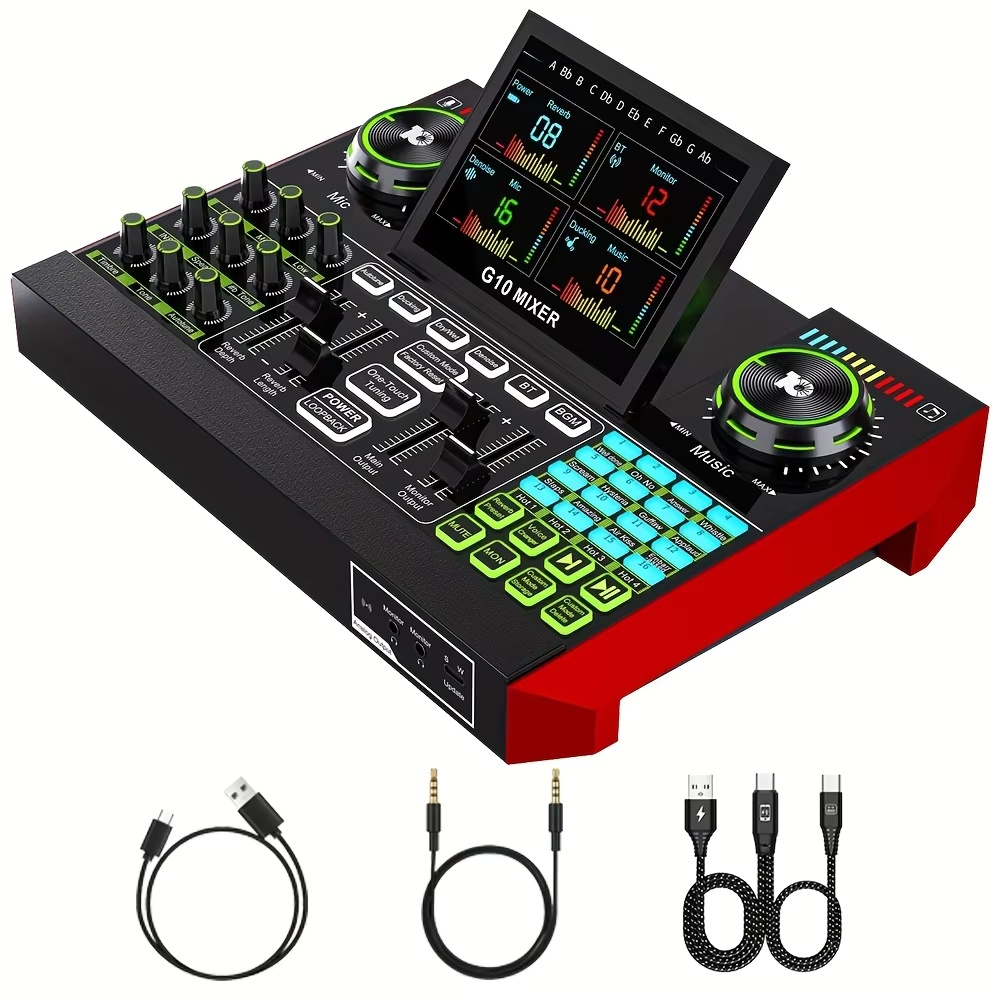 Pc Gaming Youtube - Zestaw mikrofonu podcastowego Tenlamp G10 z