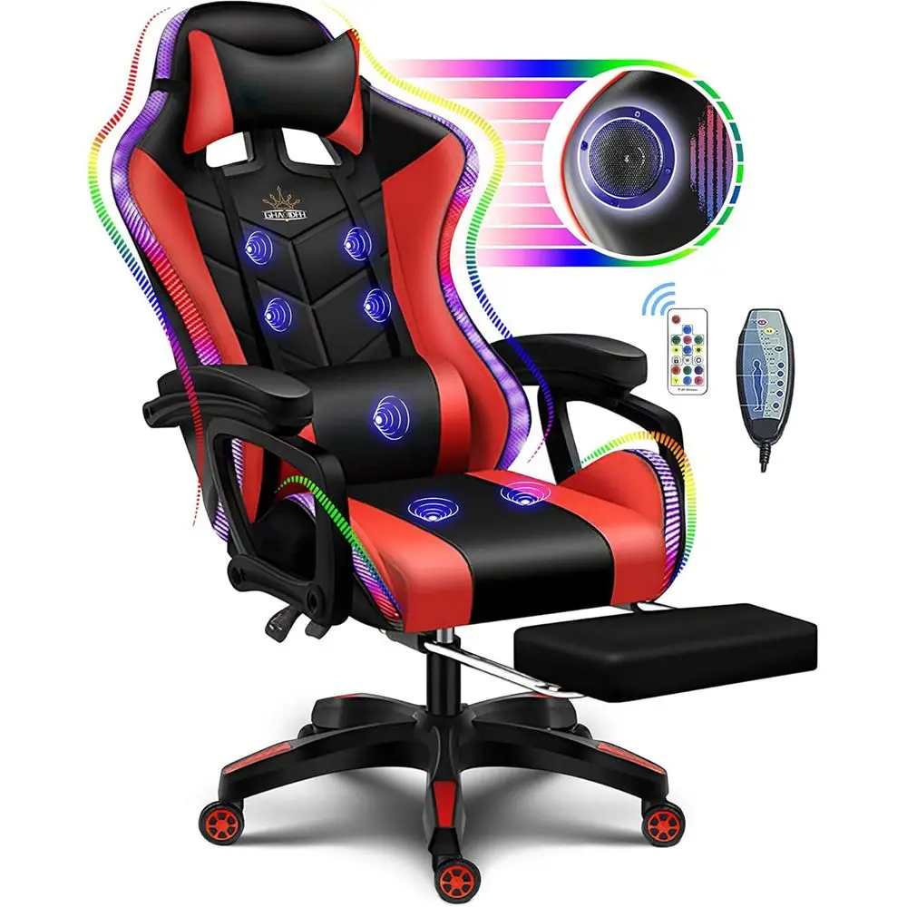 Gaming Speaker - Ergonomiczne krzesło gamingowe z wysokim oparciem,