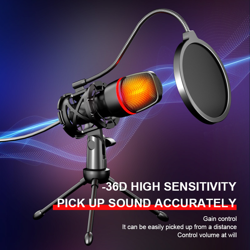 Pc Gaming Youtube - Profesjonalny zestaw mikrofonu USB typu cardioid