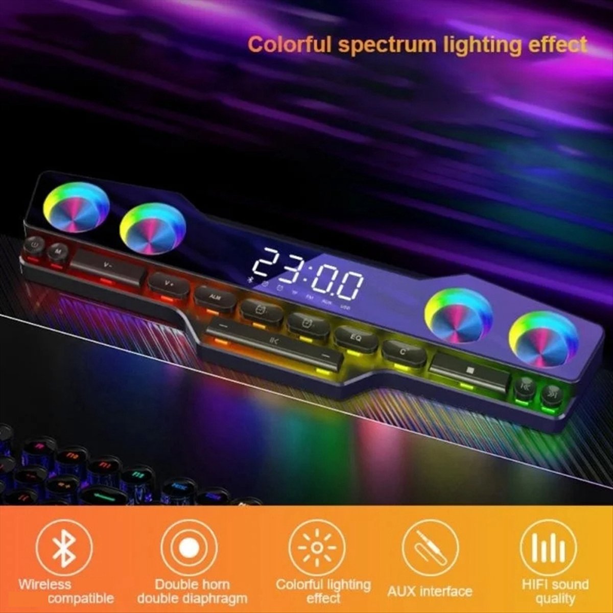 Głośniki DTC5 V18 Dazzle Colou – Gaming Speaker recenzja i cena