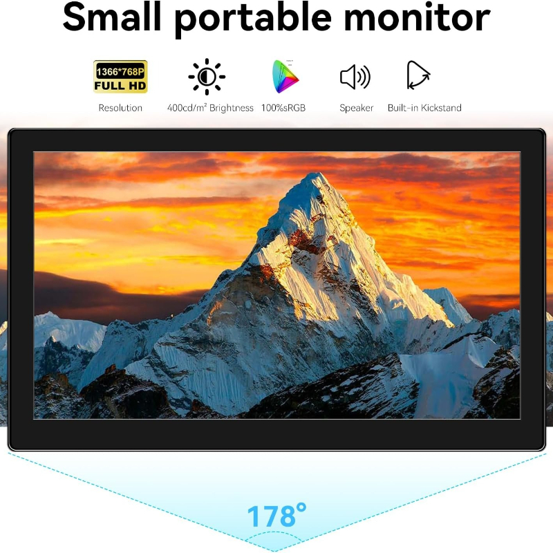 Mały monitor dotykowy 10,1 cal – Pc Gaming On Mobile recenzja i cena