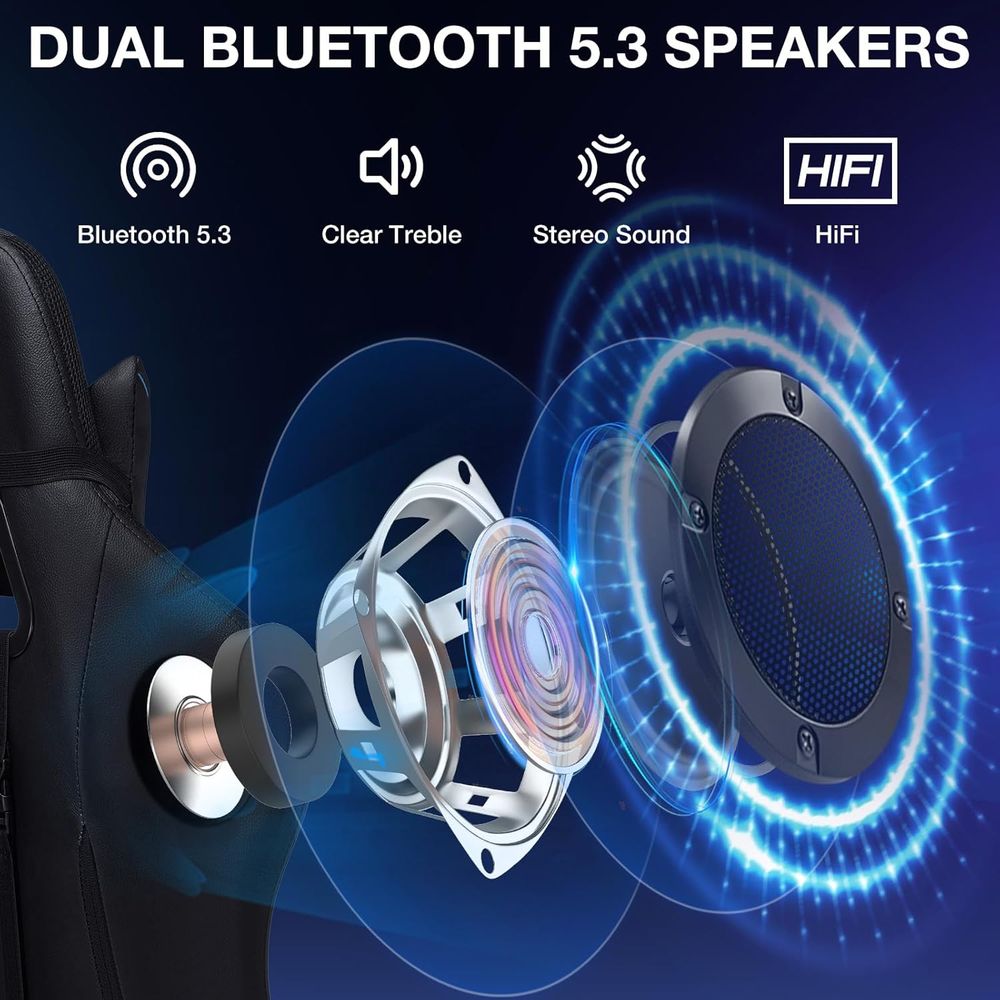 Krzesło gamingowe RGB z głośni – Gaming Speaker recenzja i cena