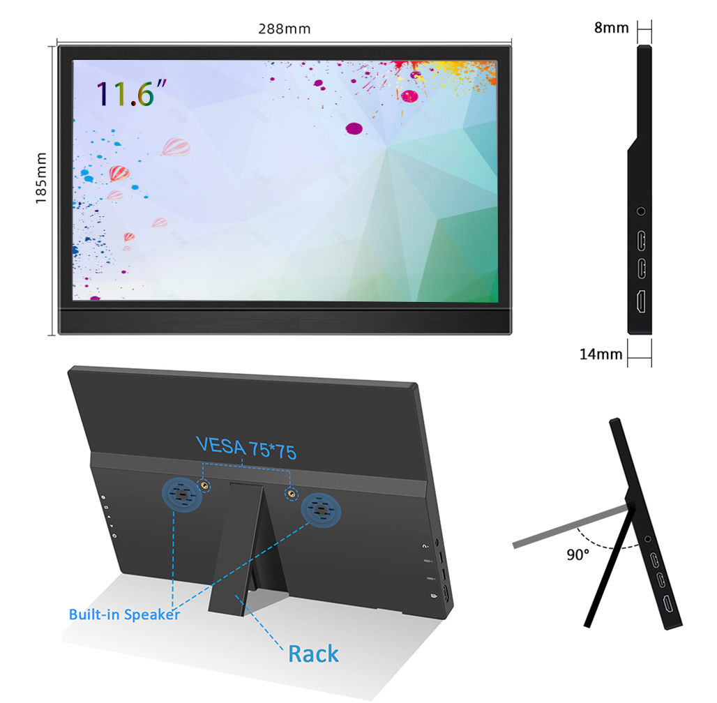 Przenośny monitor 11,6 cala ob – Pc Gaming On Mobile recenzja i cena