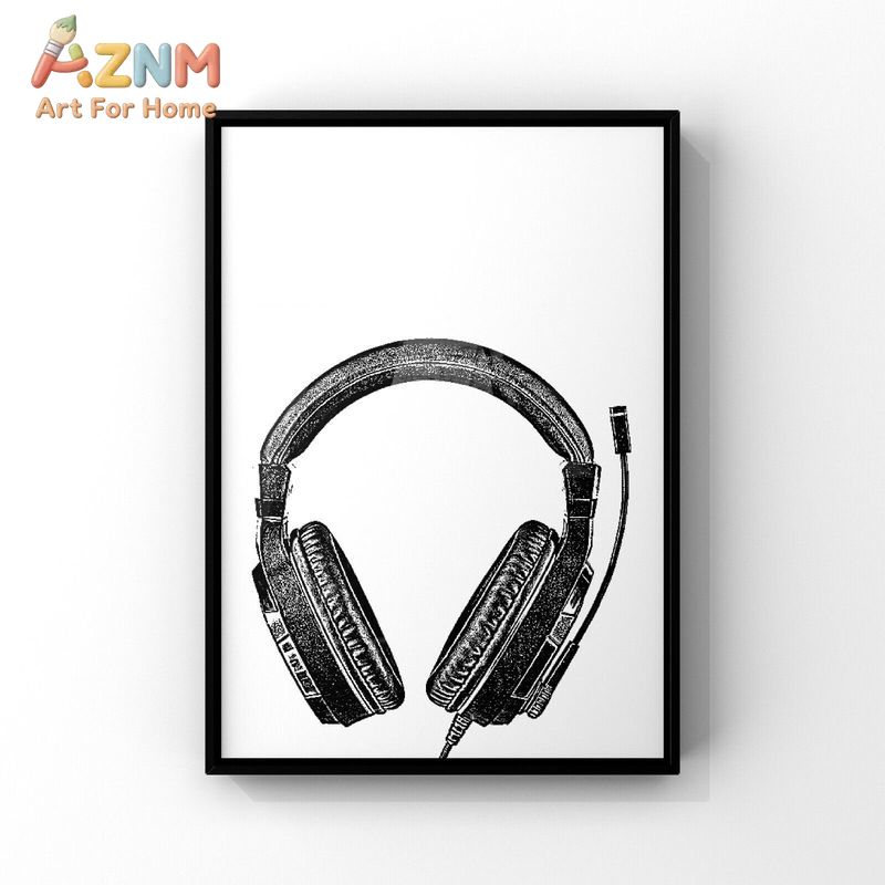 AZNM Czarno-Biały Obraz na Płó – Gaming Headset recenzja i cena