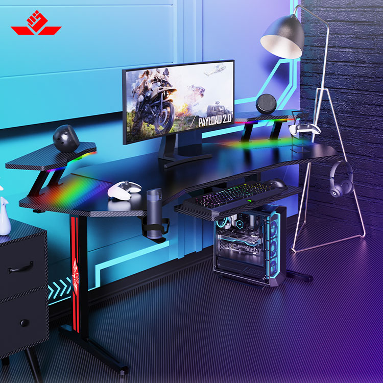 Duże biurko gamingowe E-Sports – Pc Gaming Desk recenzja i cena