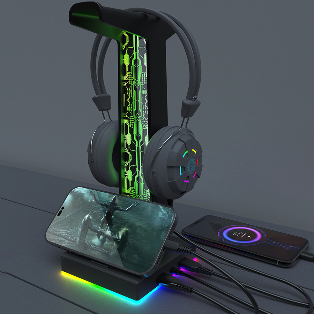 Słuchawki gamingowe RGB podwój – Pc Gaming Desk recenzja i cena